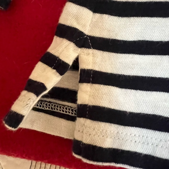 J.Crew Navy/White Striped Tee with bracelet length sleeves - Picture 5 of 11